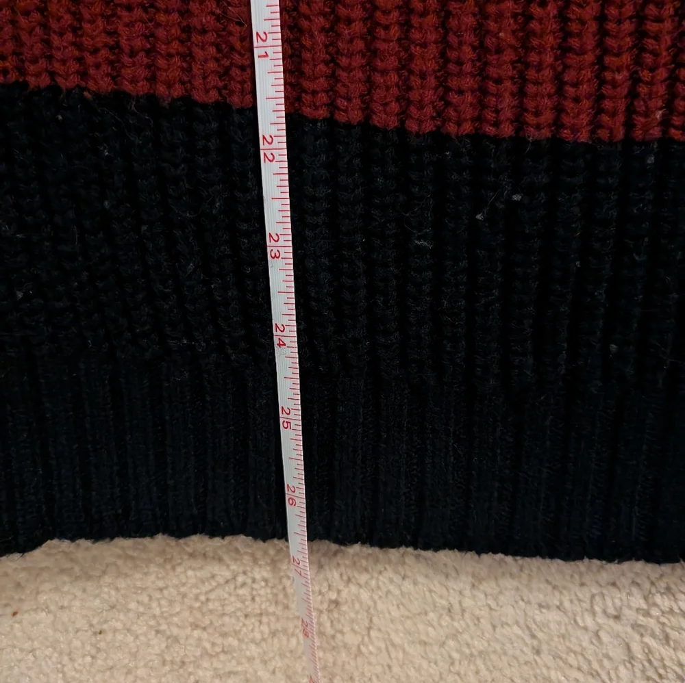 Oversized Colorblock Knit Sweater